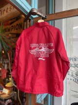 SIXHELMETS CHOPPERS “LIVE TO RIDE RIDE TO LIVE” VTG COACH JACKET RED M