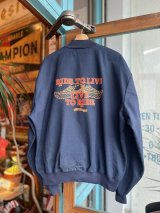 SIXHELMETS CHOPPERS “LIVE TO RIDE RIDE TO LIVE “VTG WORK JACKET NAVY XL