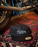 SIXHELMETS CHOPPERS CAP DRAWN BY BOULEVARD FEVER ART BLACK×WHITE