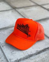 SIXHELMETS CHOPPERS MESH CAP DRAWN BY HOODOO MAN ORANGE