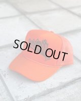 SIXHELMETS CHOPPERS MESH CAP DRAWN BY HOODOO MAN ORANGE