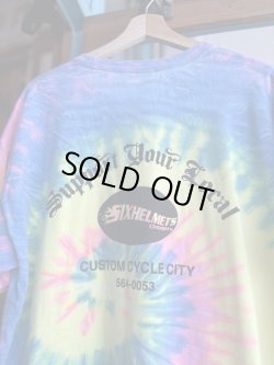 画像4: SIXHELMETS  LIVE TO RIDE RIDE TO LIVE TIE DYE T-SHIRT XL