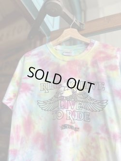 画像2: SIXHELMETS  LIVE TO RIDE RIDE TO LIVE TIE DYE T-SHIRT S