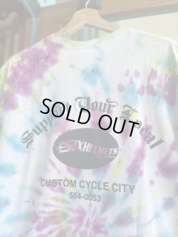 画像4: SIXHELMETS  LIVE TO RIDE RIDE TO LIVE TIE DYE T-SHIRT L