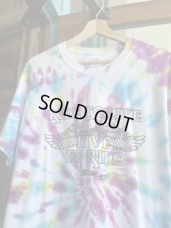 画像2: SIXHELMETS  LIVE TO RIDE RIDE TO LIVE TIE DYE T-SHIRT L