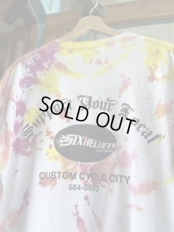 画像4: SIXHELMETS  LIVE TO RIDE RIDE TO LIVE TIE DYE T-SHIRT L
