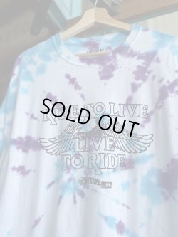 画像2: SIXHELMETS  LIVE TO RIDE RIDE TO LIVE TIE DYE T-SHIRT XL