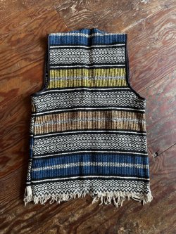 画像2: VINTAGE 60-70s MEXICAN RUG CUSTOMISED VEST (10)