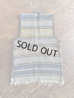 画像2: VINTAGE 60-70s MEXICAN RUG CUSTOMISED VEST (10)
