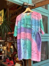 80-90s TIE DYE ALL OVER PRINT T-SHIRT