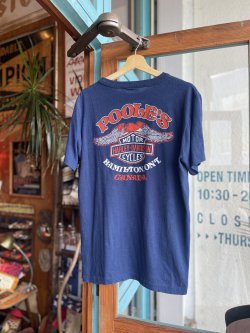 画像2: VINTAGE 80s HARLEY DAVIDSON BAR&SHIELD POOLE’S OFFICIAL T-SHIRT 