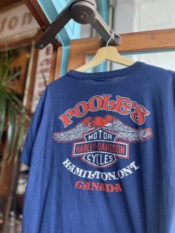 画像4: VINTAGE 80s HARLEY DAVIDSON BAR&SHIELD POOLE’S OFFICIAL T-SHIRT 