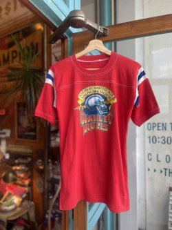 画像1: VINTAGE 70s HARLEY RULES WEEKEND WARRIOR SKULL T-SHIRT 