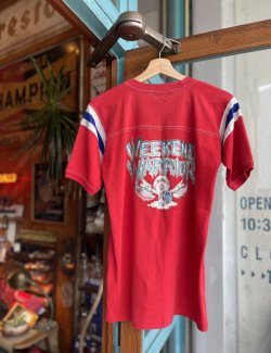 画像2: VINTAGE 70s HARLEY RULES WEEKEND WARRIOR SKULL T-SHIRT 