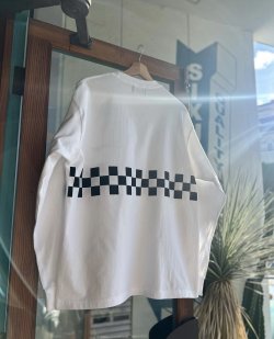 画像2: SIXHELMETS CHOPPERS CHECKER LINE L/S T-SHIRT WHITE