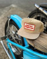 SIXHELMETS “TODAY IS A CHOPPERS DAY” CORDUROY VINTAGE CAP BEIGE×WHITE