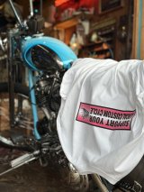 SIXHELMETS CHOPPERS “SUPPORT YOUR LOCAL CUSTOM CYCLE” L/S T-SHIRT WHITE×PINK