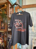 VINTAGE 80s HARLEY DAVIDSON HOG BLOOD T-SHIRT XL