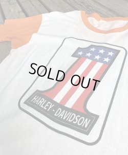 画像5: 70s HARLEY DAVIDSON LANCASTER NO1 LOGO TWO TONE T-SHIRT