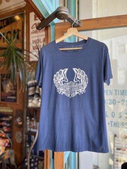 画像1: VINTAGE 80s HARLEY DAVIDSON WING LOGO HAWAII  T-SHIRT 