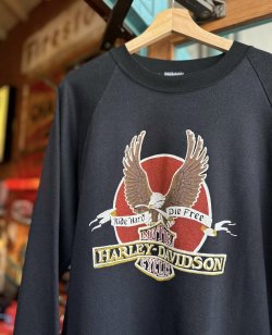 画像4: VINTAGE 80s HARLEY DAVIDSON “RIDE HARD DIE FREE” SWEATSHIRT XL