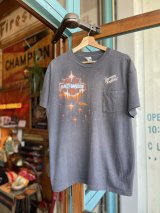 VINTAGE 80s HARLEY DAVIDSON BAR&SHIELD POCKET T-SHIRT XL