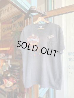 画像1: VINTAGE 80s HARLEY DAVIDSON BAR&SHIELD POCKET T-SHIRT XL
