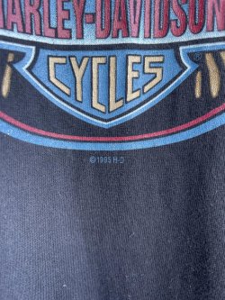 画像5: 1995 HARLEY DAVIDSON AMERICAN BAR&SHIELD WING LOGO T-SHIRT M
