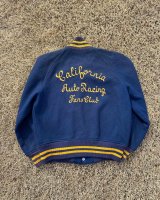 50s CALIFORNIA AUTO RACING FANS CLUB WOOL JACKET 