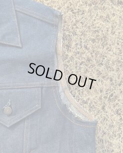 画像8: VINTAGE 70s LEVIS 70505 DENIM CUT OFF VEST 46