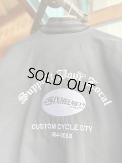 画像2: SIXHELMETS CHOPPERS “SUPPORT YOUR LOCAL” EMBROILED WORK JACKET BLACK×GRAY XL