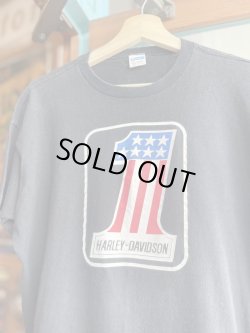 画像5: 70s HARLEY DAVIDSON NO1 LOGO T-SHIRT L