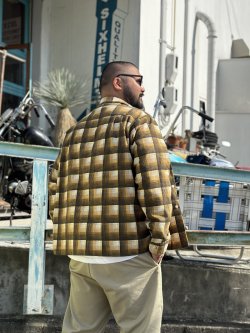 画像10: THE GOOD PRINT FLANNEL SHIRT YELLOW