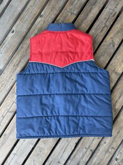 画像2: VINTAGE 70s CHAMPION SPARK PLUGS×CAR QUEST PUFFY RACING VEST M