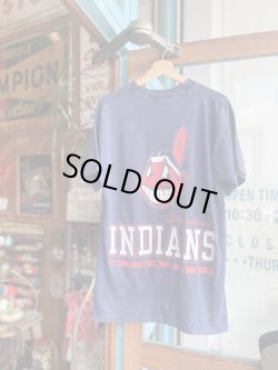 画像1: 1995 MLB CLEVELAND INDIANS T-SHIRT L