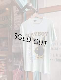 画像1: VINTAGE 80s PLAYBOY RABBIT HEAD T-SHIRT M