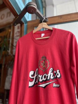画像4: VINTAGE 80s STROHS BEER LONG SLEEVE T-SHIRT L