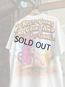 画像4: 90s HE KEEPS GOING AND GOING AND GOING AS GOING AIR BRUSH T-SHIRT XL