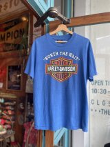 90s HARLEY DAVIDSON BAR&SHIELD T-SHIRT L