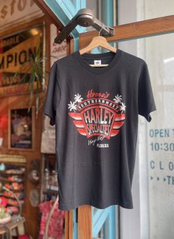 画像1: 90s HARLEY DAVIDSON HORNES CUSTOM CYCLES T-SHIRT M