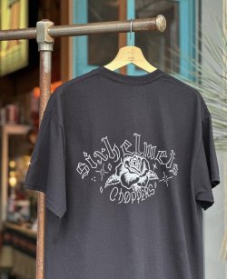 画像3: SIXHELMETS CHOPPERS ROSA T-SHIRT DRAWN BY BOULEVARD FEVER ART  BLACK