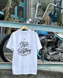 画像3: SIXHELMETS “STYLE IS EVERYTHING” T-SHIRT DRAWN BY GRIMB WHITE×BLACK