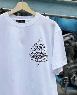 画像2: SIXHELMETS “STYLE IS EVERYTHING” T-SHIRT DRAWN BY GRIMB WHITE×BLACK