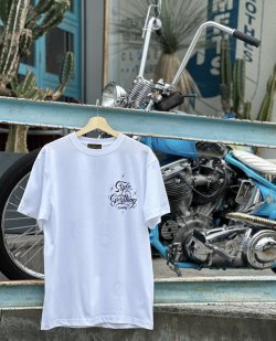 画像4: SIXHELMETS “STYLE IS EVERYTHING” T-SHIRT DRAWN BY GRIMB WHITE×BLACK