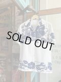 VINTAGE 80s SNAP ON TOOLS ROYAL PALMS ALOHA SHIRT S