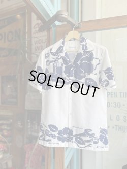 画像1: VINTAGE 80s SNAP ON TOOLS ROYAL PALMS ALOHA SHIRT S
