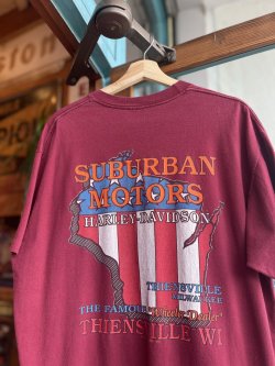 画像6: 1996 HARLEY DAVIDSON EAGLE LOGO SUBURBAN MOTORS T-SHIRT XL