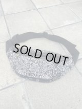 BANDANA REMAKE PAISLEY FANNY PACK FROM US MADE BANDANA BLACK