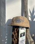 SIXHELMETS CHOPPERS ROSA CORDUROY CAP  BEIGE DRAWN BY BOULEVARD FEVER ART