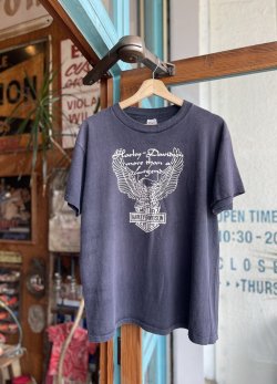 画像1: VINTAGE 70s HARLEY DAVIDSON EAGLE LOGO T-SHIRT XL